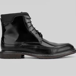 Men’s Moretti Gold Label Black Lace Up Dress Boots